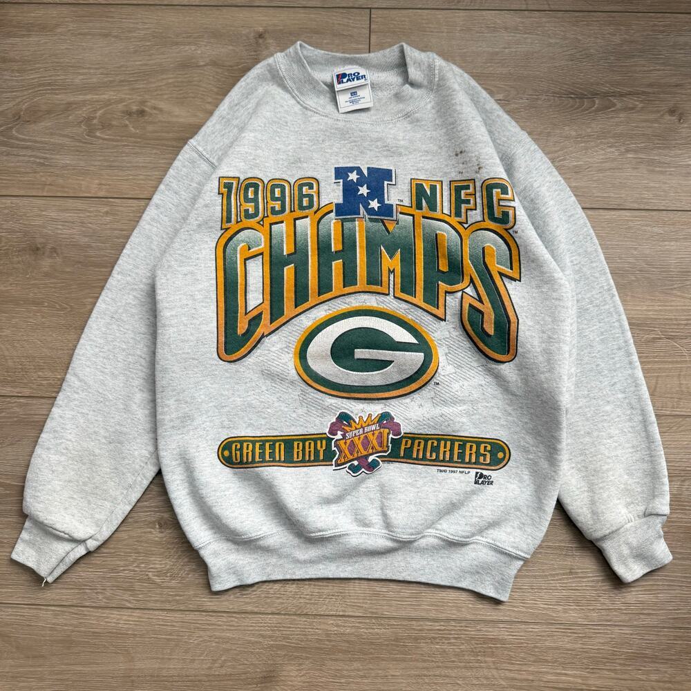 Vintage Kids 1996 Green Bay Packers NFC Champs crewneck sweatshirt size 14/15